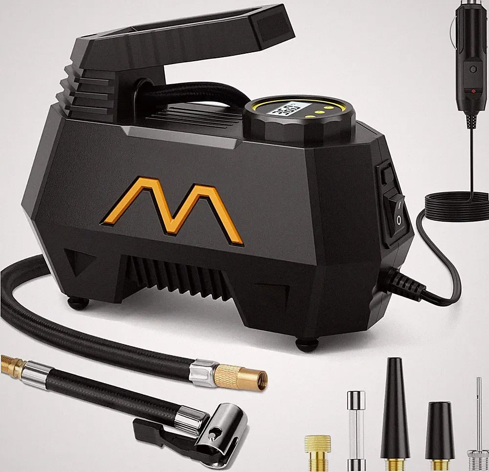 150PSI Tire Inflator Portable Air Compressor 12V Car Pump Digital Auto Shut Off