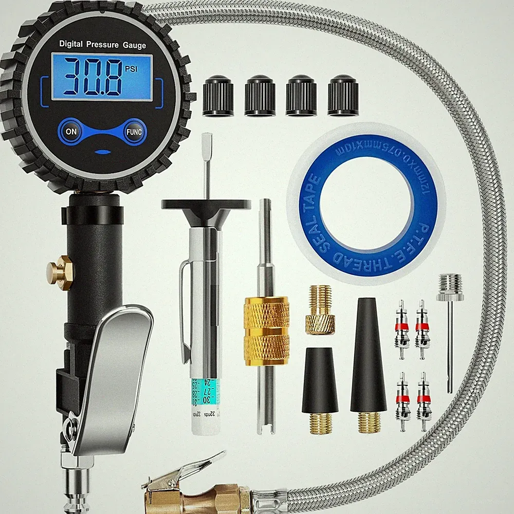 Digital Tire Inflator with Pressure 3-200 PSI, Gauge