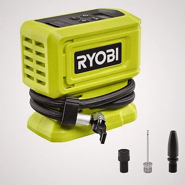 RYOBI 18V Cordless High Pressure Digital Inflator Air Compressor Tire Pump